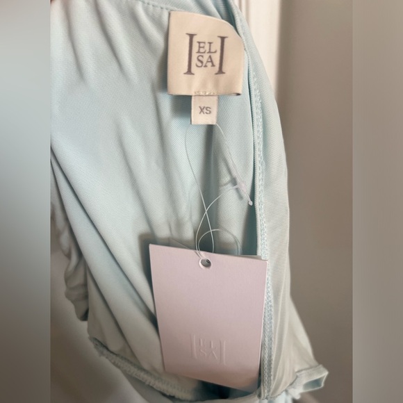 Helsa The Apolla Jersey Dress in Powder Blue - Picture 8 of 10